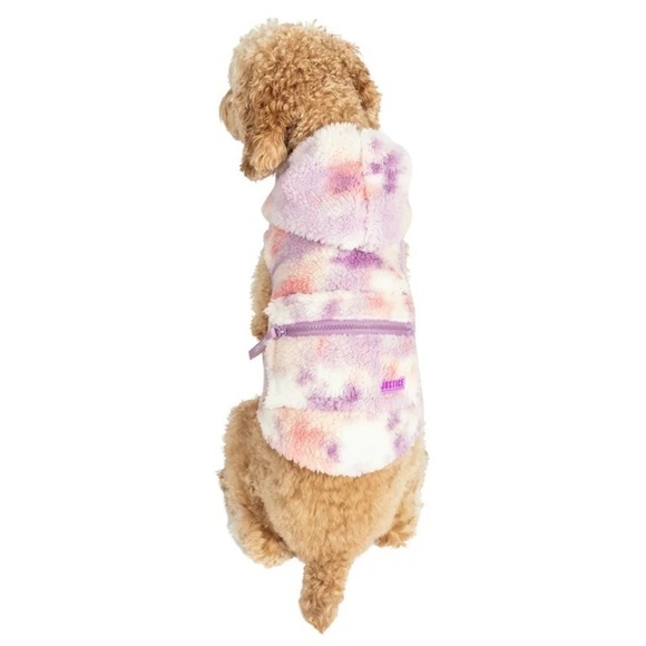 🐶 3 Sizes Available 🐶 NWT Justice Pet Polyester Sherpa Tie-Dye Dog Hoodie, 1 - Picture 8 of 13